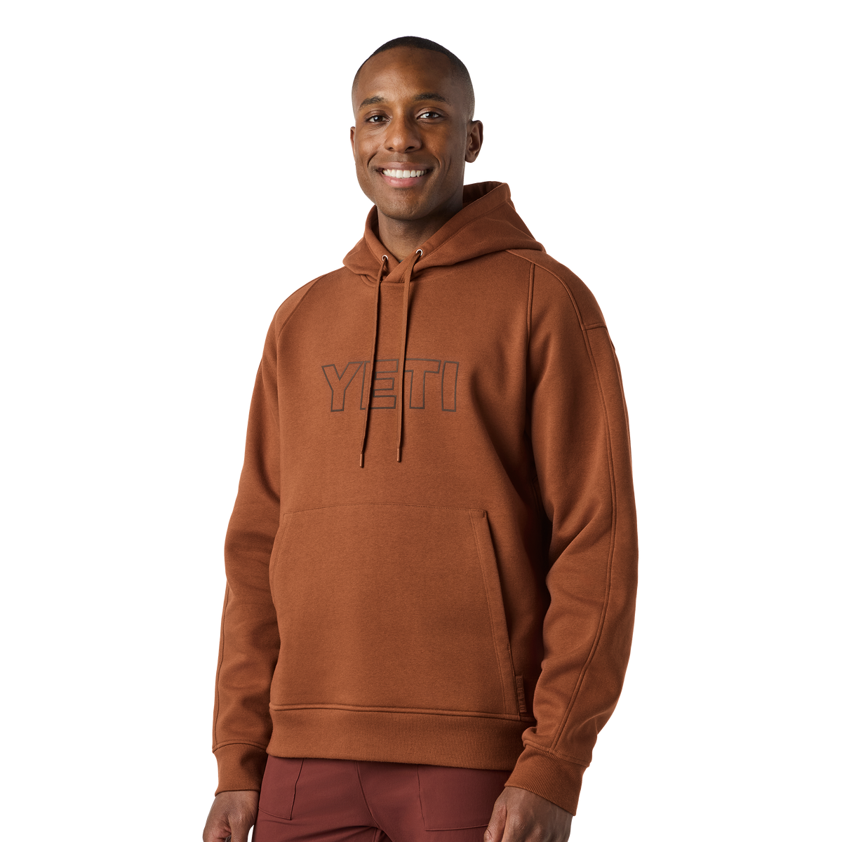 YETI YETI™ Logo Built for the Wild Fleece Hoodie Rust