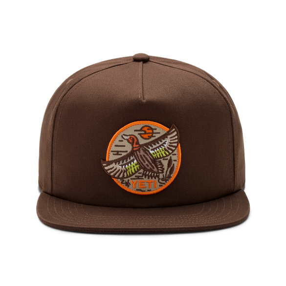 YETI YETI® BFTW Duck Flat Brim Hat Dark Brown
