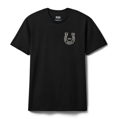 YETI Horseshoe Short Sleeve T-Shirt Black