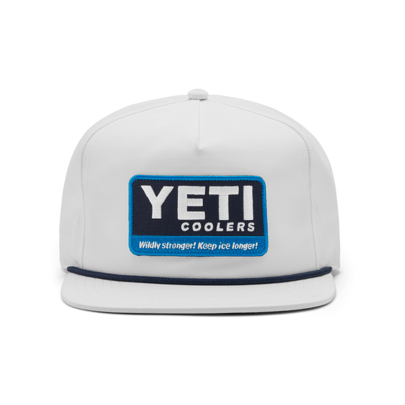 Yeti Coolers® Wildly Stronger Flat Brim Rope Hat White