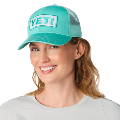 YETI Logo Badge Mid Pro Trucker Hat Ocean