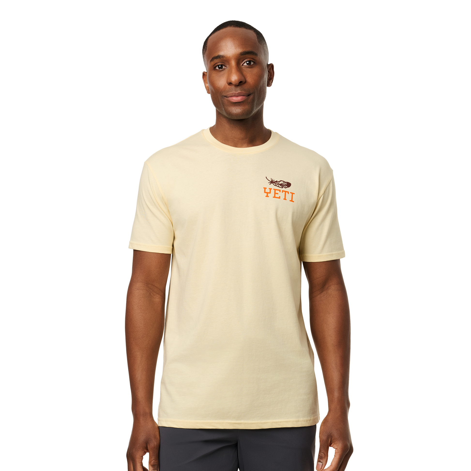 YETI Feather Short Sleeve T-Shirt Butter