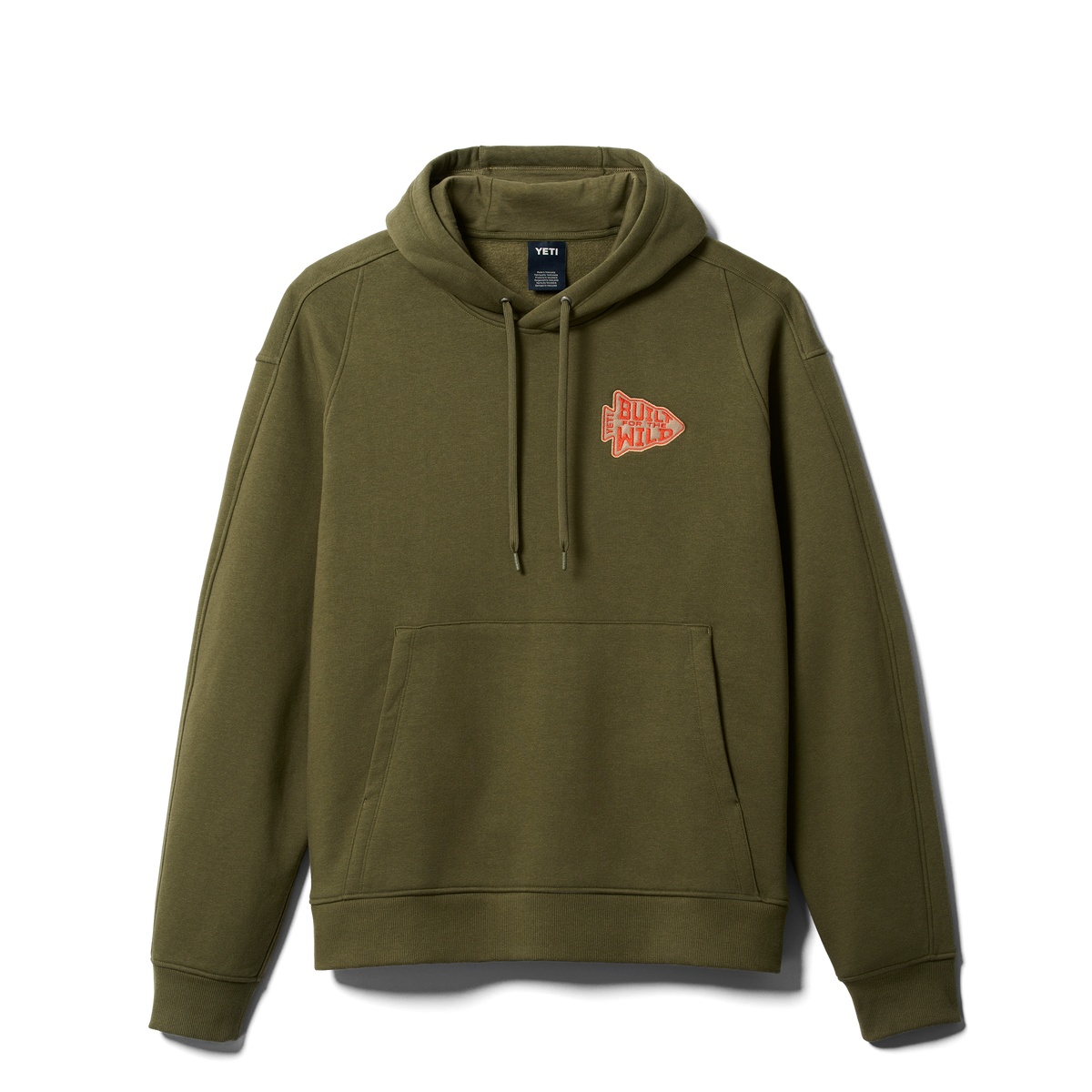YETI Arrowhead Built for the Wild Pullover Fleece Hoodie Olive