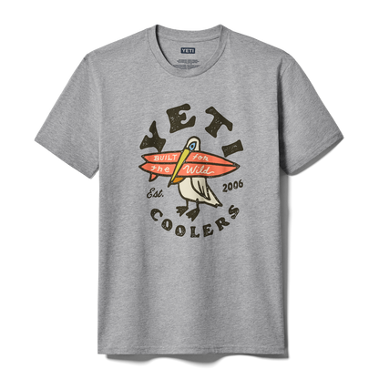 YETI Surf Pelican Short Sleeve T-Shirt Grey