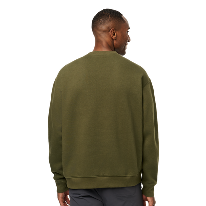 YETI™ Logo Script Fleece Crew Neck Olive