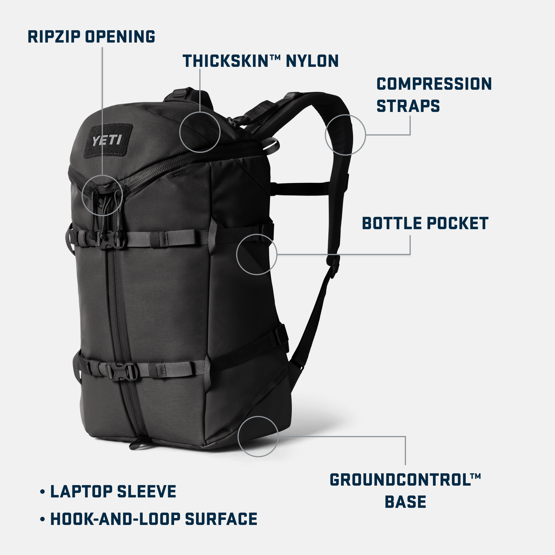 YETI Ranchero™ 22L Backpack Black