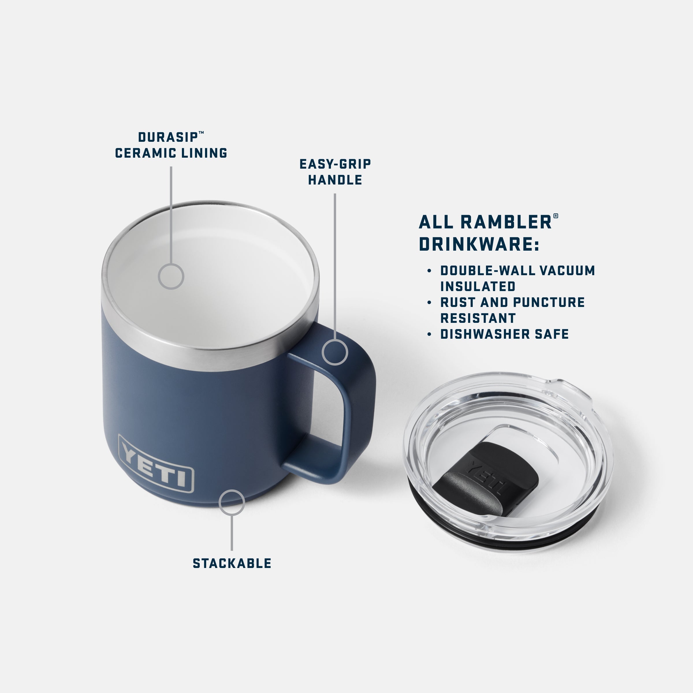 YETI Rambler® Vaso apilable 10 oz (295 ml) – YETI EUROPE