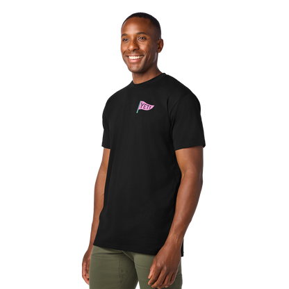 YETI Flamingo Short Sleeve T-Shirt Black