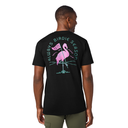 YETI Flamingo Short Sleeve T-Shirt Black