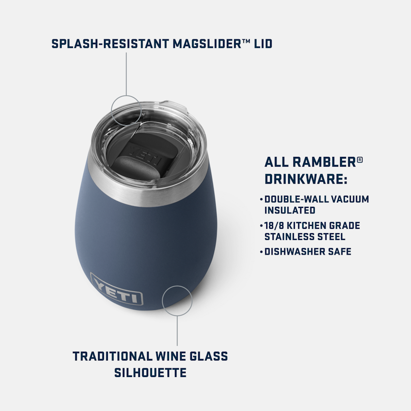 YETI Rambler® 10 oz (296 ml) Wine Tumbler Stainless Steel