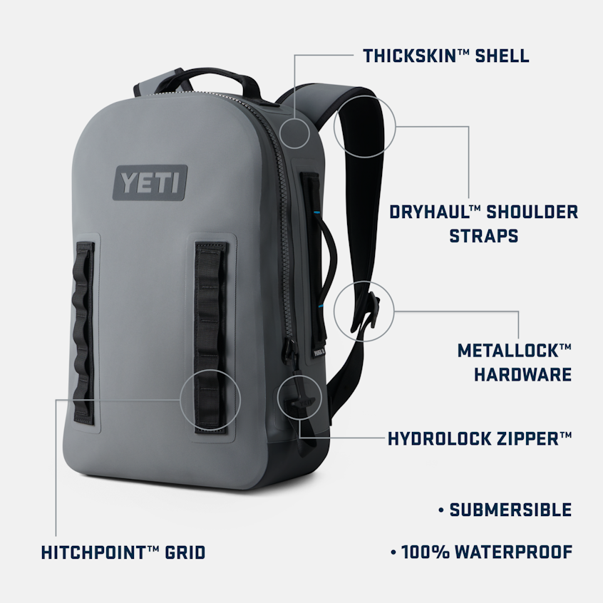 YETI Panga® 28L Waterproof Backpack Storm Grey